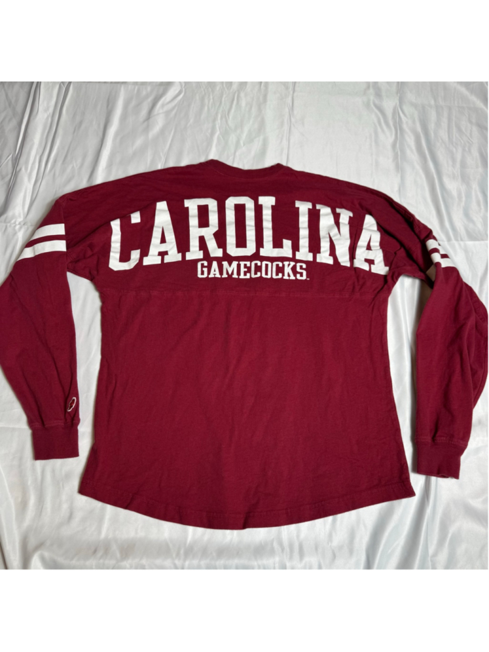 Women's Original League South Carolina Gamecocks Long Sleeve Tee Maroon Small - Picture 3 of 5